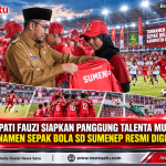 Bupati Fauzi Siapkan Panggung Talenta Muda, Turnamen Sepak Bola SD Sumenep Resmi Digelar