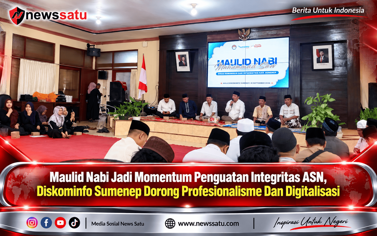 Maulid Nabi Jadi Momentum Penguatan Integritas ASN, Diskominfo Sumenep Dorong Profesionalisme Dan Digitalisasi
