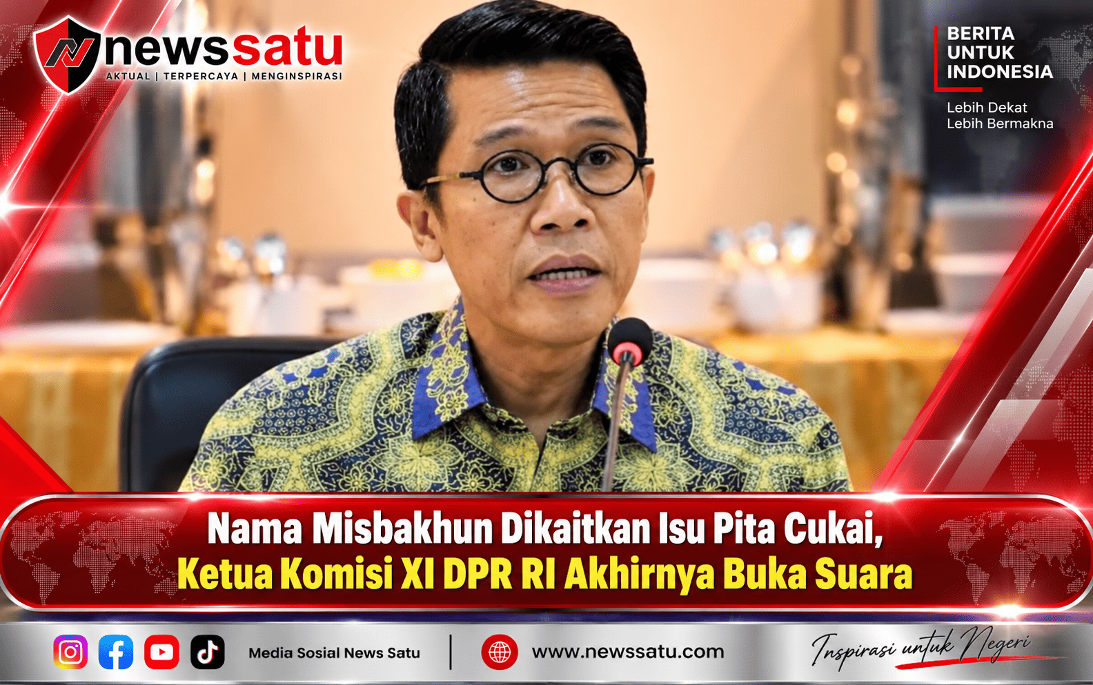 Nama Misbakhun Dikaitkan Isu Pita Cukai, Ketua Komisi XI DPR RI Akhirnya Buka Suara