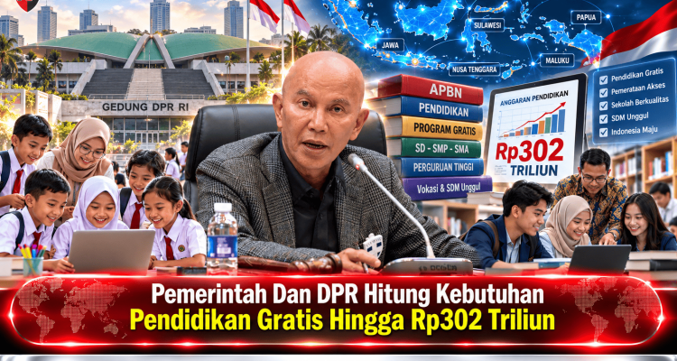 Pemerintah Dan DPR Hitung Kebutuhan Pendidikan Gratis Hingga Rp302 Triliun