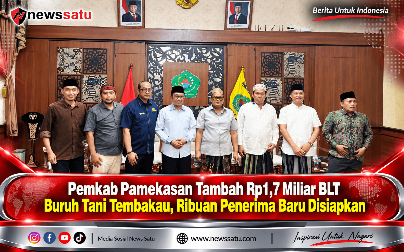 Pemkab Pamekasan Tambah Rp1,7 Miliar BLT Buruh Tani Tembakau, Ribuan Penerima Baru Disiapkan