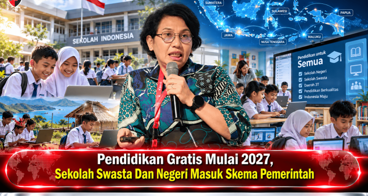 Pendidikan Gratis Mulai 2027, Sekolah Swasta Dan Negeri Masuk Skema Pemerintah