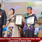 Ribuan Pelajar Probolinggo Pecahkan Rekor MURI Lewat Batik in Motion 2026