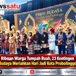 Ribuan Warga Tumpah Ruah, 23 Kontingen Pawai Budaya Meriahkan Hari Jadi Kota Probolinggo ke-667