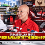 Said Abdullah Tegas, PDIP Ingin Parliamentary Threshold 6 Persen