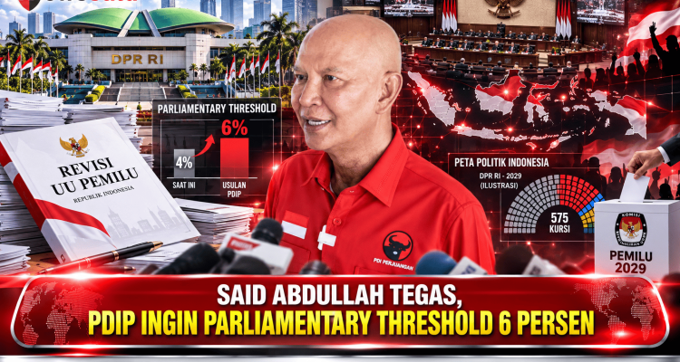 Said Abdullah Tegas, PDIP Ingin Parliamentary Threshold 6 Persen