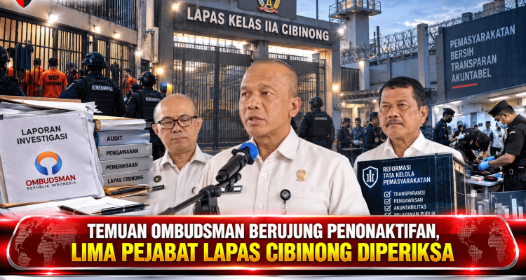 Temuan Ombudsman Berujung Penonaktifan, Lima Pejabat Lapas Cibinong Diperiksa