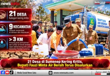 21 Desa di Sumenep Kering Kritis, Bupati Fauzi Minta Air Bersih Terus Disalurkan