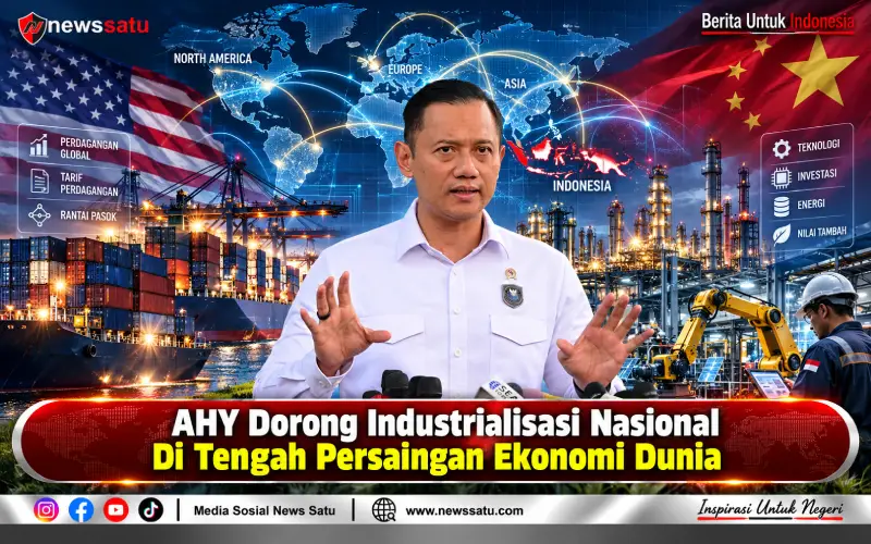 AHY Dorong Industrialisasi Nasional Di Tengah Persaingan Ekonomi Dunia