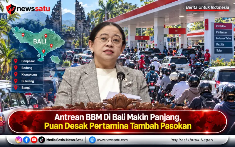 Antrean BBM Di Bali Makin Panjang, Puan Desak Pertamina Tambah Pasokan