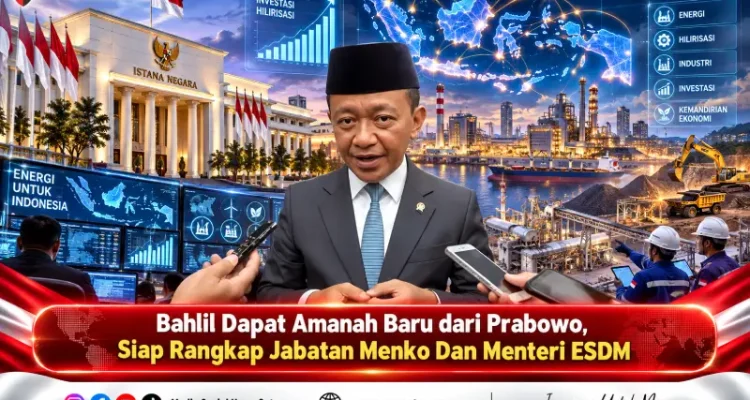 Bahlil Dapat Amanah Baru dari Prabowo, Siap Rangkap Jabatan Menko Dan Menteri ESDM