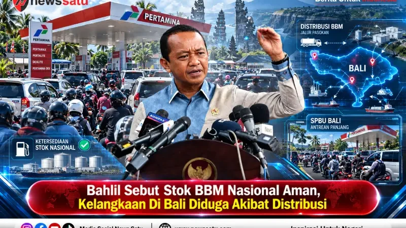 Bahlil Sebut Stok BBM Nasional Aman, Kelangkaan Di Bali Diduga Akibat Distribusi