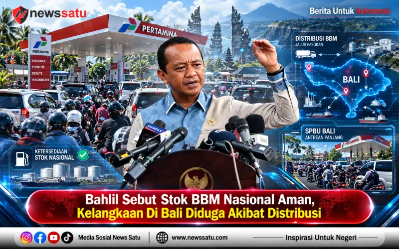 Bahlil Sebut Stok BBM Nasional Aman, Kelangkaan Di Bali Diduga Akibat Distribusi