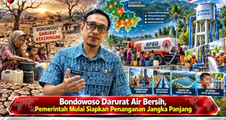 Bondowoso Darurat Air Bersih, Pemerintah Mulai Siapkan Penanganan Jangka Panjang