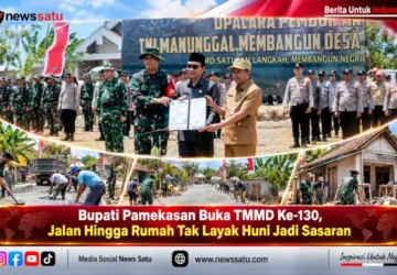 Bupati Pamekasan Buka TMMD Ke-130, Jalan Hingga Rumah Tak Layak Huni Jadi Sasaran