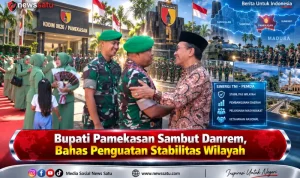 Bupati Pamekasan Sambut Danrem, Bahas Penguatan Stabilitas Wilayah