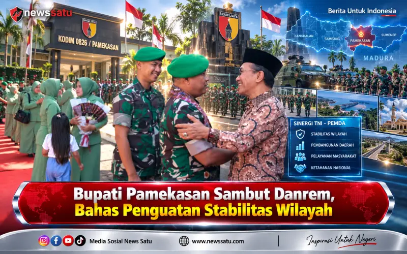 Bupati Pamekasan Sambut Danrem, Bahas Penguatan Stabilitas Wilayah