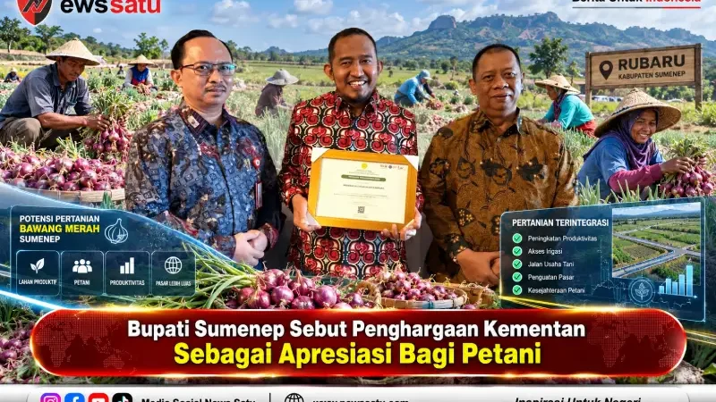 Bupati Sumenep Sebut Penghargaan Kementan Sebagai Apresiasi Bagi Petani