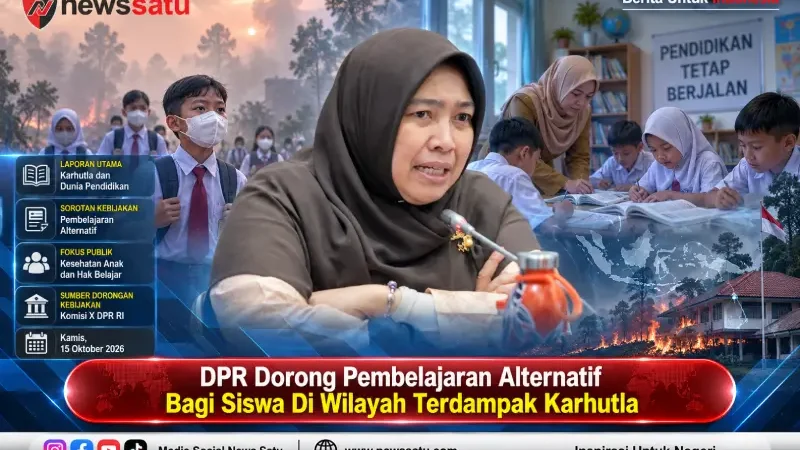 DPR Dorong Pembelajaran Alternatif Bagi Siswa Di Wilayah Terdampak Karhutla