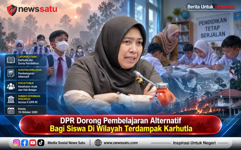 DPR Dorong Pembelajaran Alternatif Bagi Siswa Di Wilayah Terdampak Karhutla