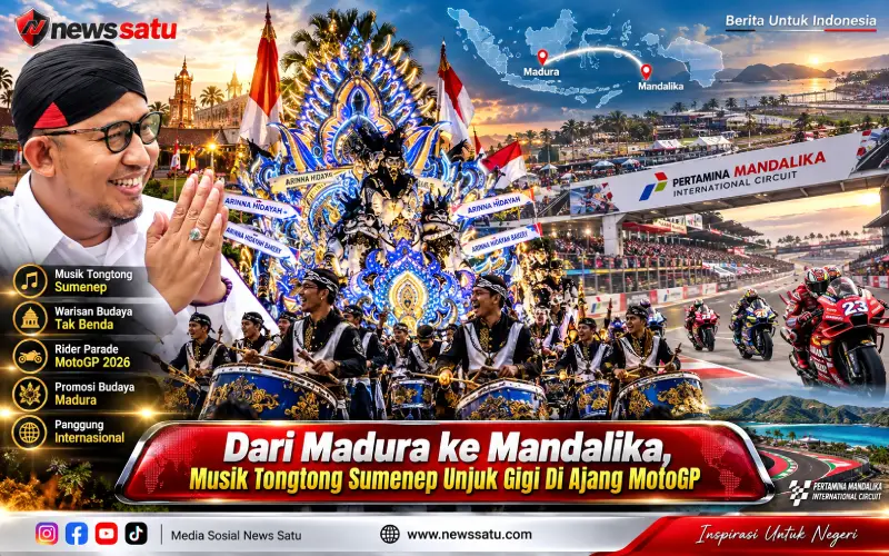 Dari Madura Ke Mandalika, Musik Tongtong Sumenep Unjuk Gigi Di Ajang MotoGP