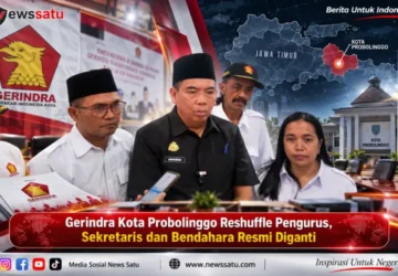 Gerindra Kota Probolinggo Reshuffle Pengurus, Sekretaris dan Bendahara Resmi Diganti