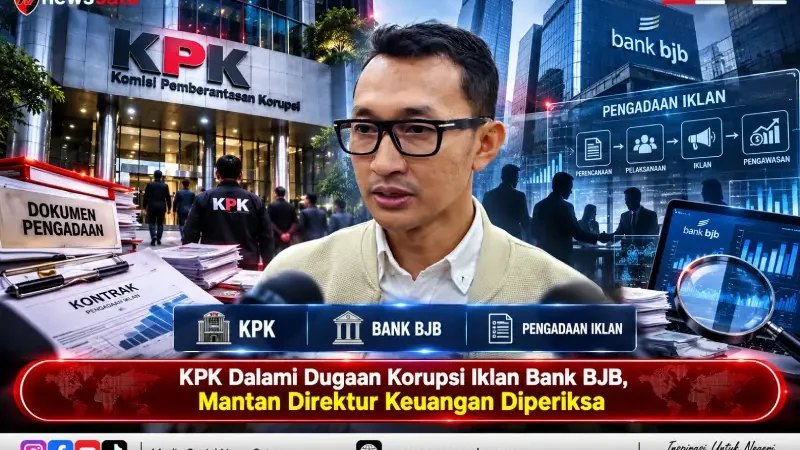 KPK Dalami Dugaan Korupsi Iklan Bank BJB, Mantan Direktur Keuangan Diperiksa