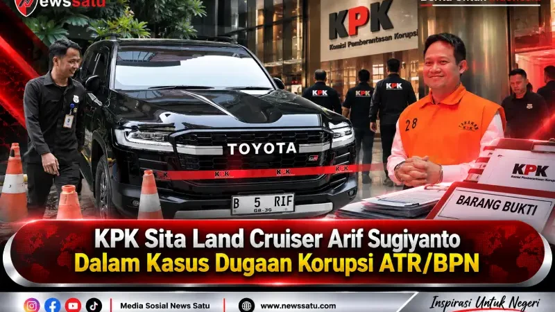 KPK Sita Land Cruiser Arif Sugiyanto Dalam Kasus Dugaan Korupsi ATR/BPN