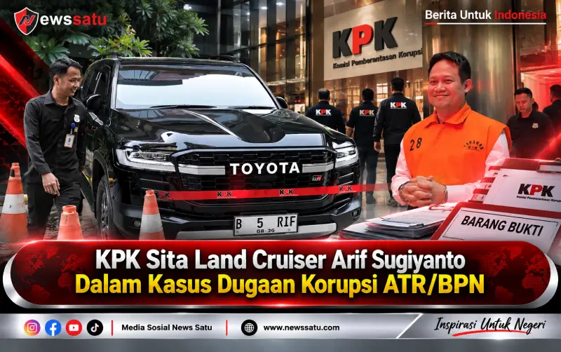 KPK Sita Land Cruiser Arif Sugiyanto Dalam Kasus Dugaan Korupsi ATR/BPN