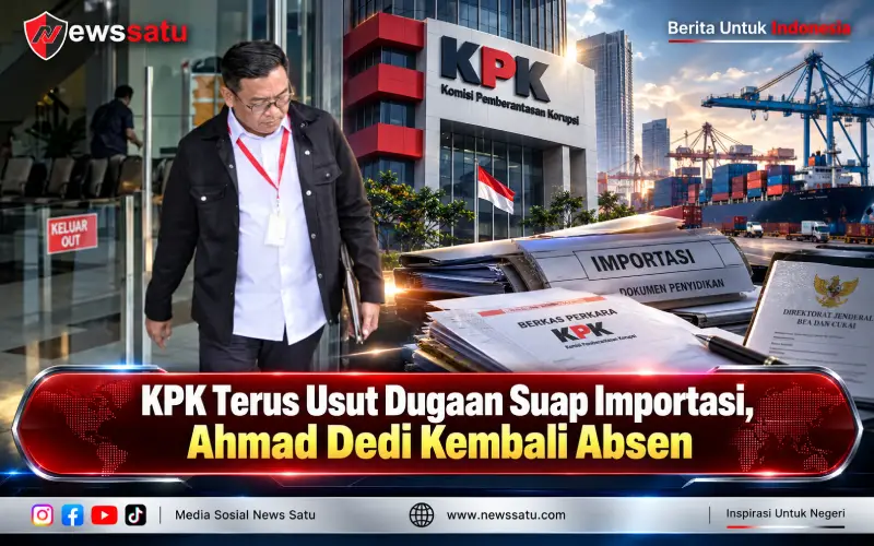 KPK Terus Usut Dugaan Suap Importasi, Ahmad Dedi Kembali Absen