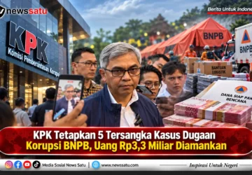 KPK Tetapkan 5 Tersangka Kasus Dugaan Korupsi BNPB, Uang Rp3,3 Miliar Diamankan
