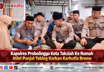 Kapolres Probolinggo Kota Takziah Ke Rumah Atlet Panjat Tebing Korban Karhutla Bromo
