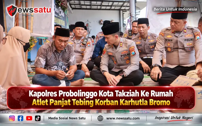 Kapolres Probolinggo Kota Takziah Ke Rumah Atlet Panjat Tebing Korban Karhutla Bromo