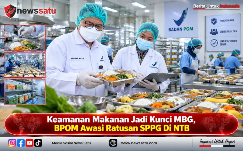 Keamanan Makanan Jadi Kunci MBG, BPOM Awasi Ratusan SPPG Di NTB