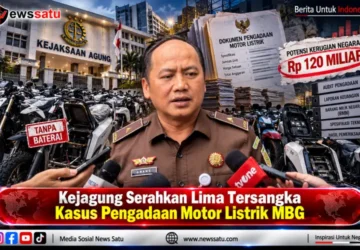 Kejagung Serahkan Lima Tersangka Kasus Pengadaan Motor Listrik MBG