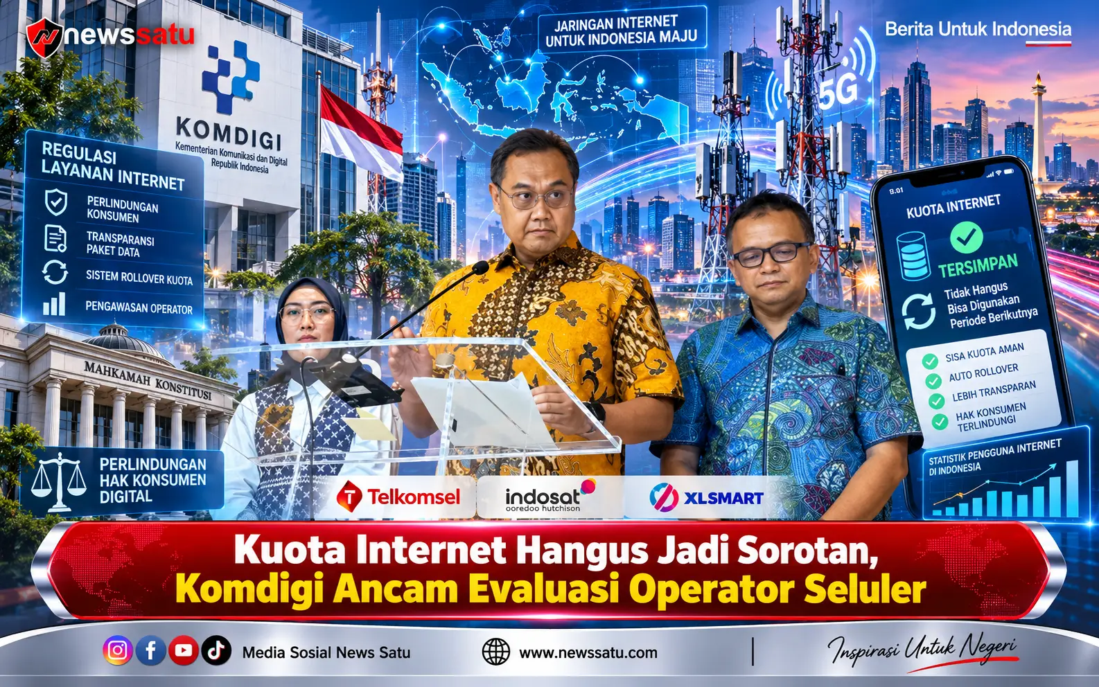 Kuota Internet Hangus Jadi Sorotan, Komdigi Ancam Evaluasi Operator Seluler