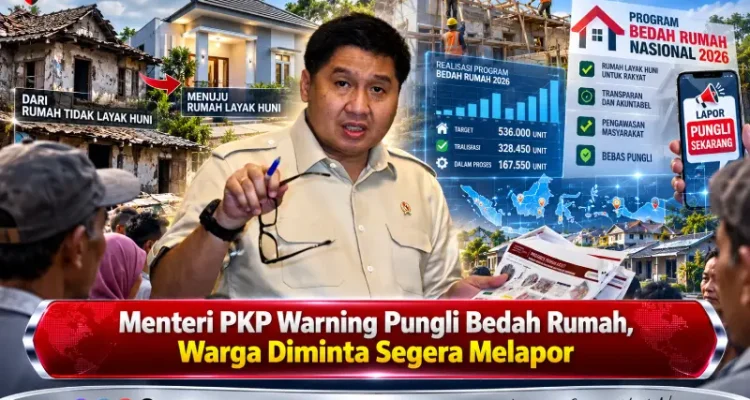 Menteri PKP Warning Pungli Bedah Rumah, Warga Diminta Segera Melapor