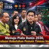 Menuju Piala Dunia 2030, PSSI Evaluasi Kebutuhan Pemain Timnas Indonesia