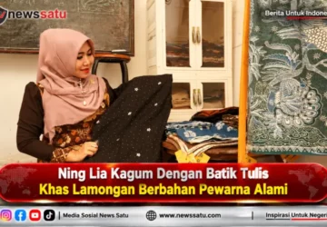 Ning Lia Kagum Dengan Batik Tulis Khas Lamongan Berbahan Pewarna Alami