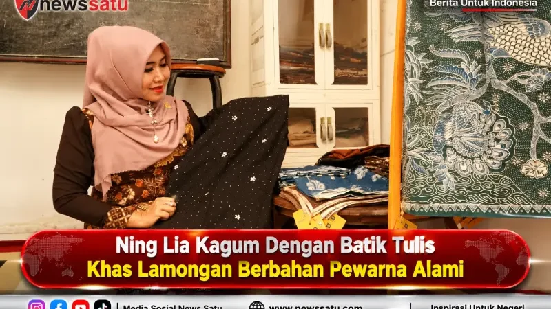 Ning Lia Kagum Dengan Batik Tulis Khas Lamongan Berbahan Pewarna Alami