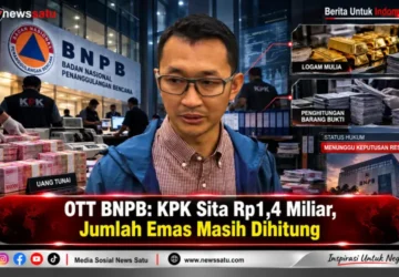 OTT BNPB: KPK Sita Rp1,4 Miliar, Jumlah Emas Masih Dihitung