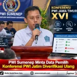 PWI Sumenep Minta Data Pemilih Konferensi PWI Jatim Diverifikasi Ulang