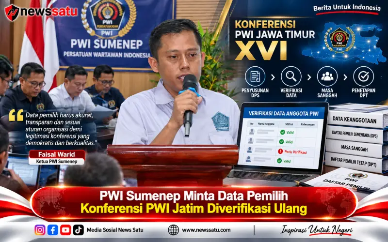 PWI Sumenep Minta Data Pemilih Konferensi PWI Jatim Diverifikasi Ulang