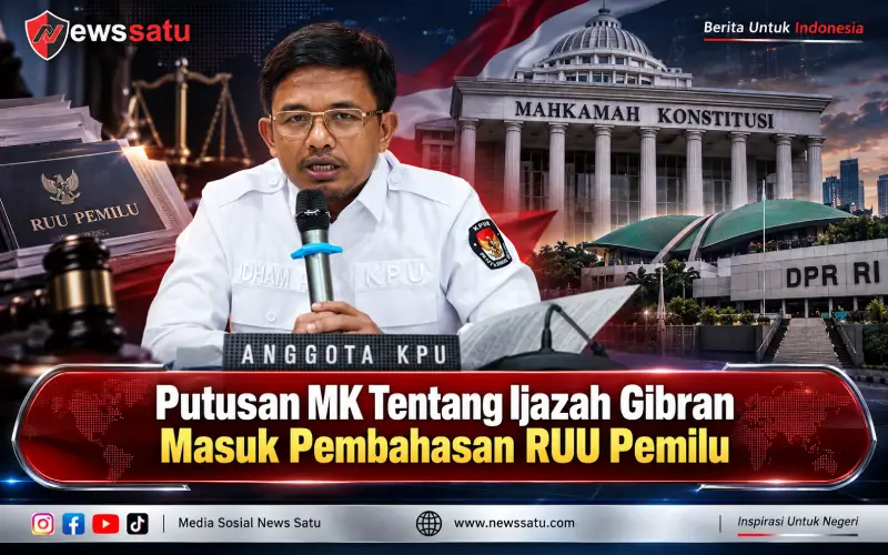 Putusan MK Tentang Ijazah Gibran Masuk Pembahasan RUU Pemilu