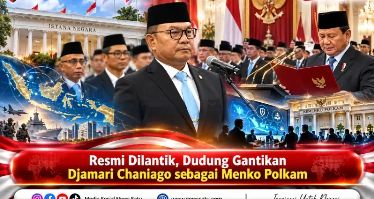 Resmi Dilantik, Dudung Gantikan Djamari Chaniago sebagai Menko Polkam