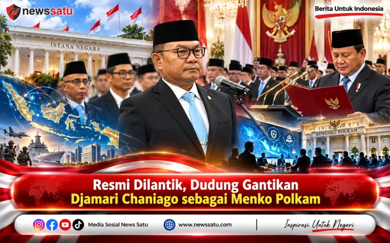 Resmi Dilantik, Dudung Gantikan Djamari Chaniago sebagai Menko Polkam