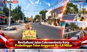 Revitalisasi Jalan Cokroaminoto Kota Probolinggo Telan Anggaran Rp 4,8 Miliar