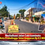 Revitalisasi Jalan Cokroaminoto Kota Probolinggo Telan Anggaran Rp 8,5 Miliar