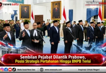 Sembilan Pejabat Dilantik Prabowo, Posisi Strategis Pertahanan Hingga BNPB Terisi