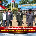 Soliditas Forkopimda Pamekasan Terlihat Dalam Upacara HUT TNI Ke-81